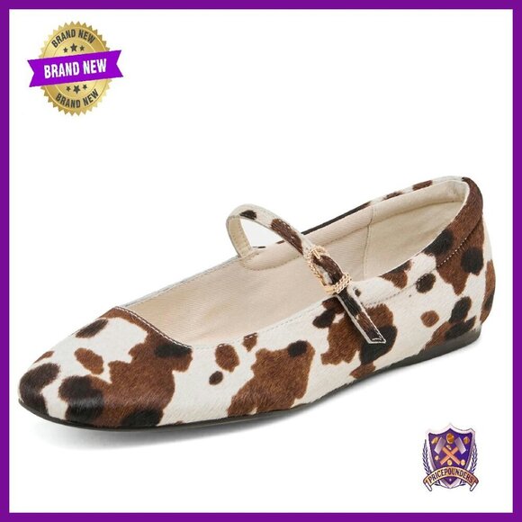 Shoes - Square Toe Ballet Flats with Ankle Strap Comfortable Slip On Shoes